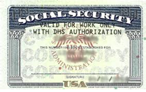social security sample